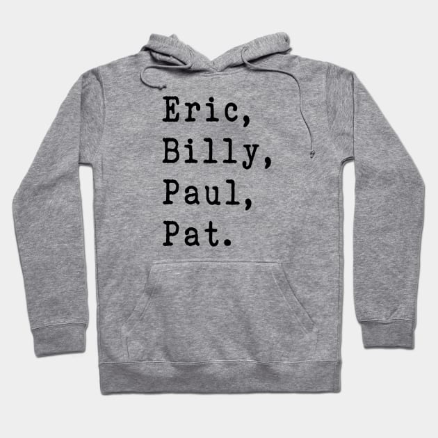 Eric, Billy, Paul, Pat - Bandmembers MrBig Hoodie by MeowOrNever